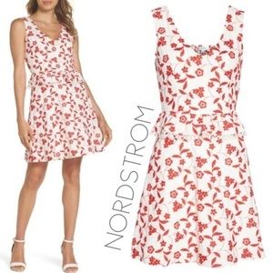 NWT Nordstrom Heartbloom peplum smocked dress M
